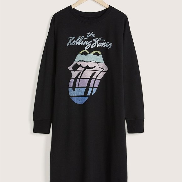 Robe-chandail à col rond ''The RollingStone'' - Picture 2 of 4